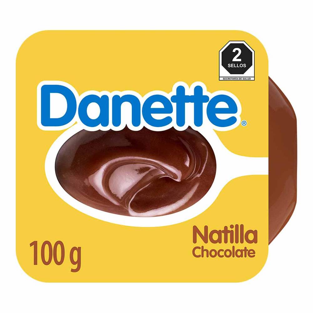 Danette · Postre tipo natilla, chocolate (100 g)