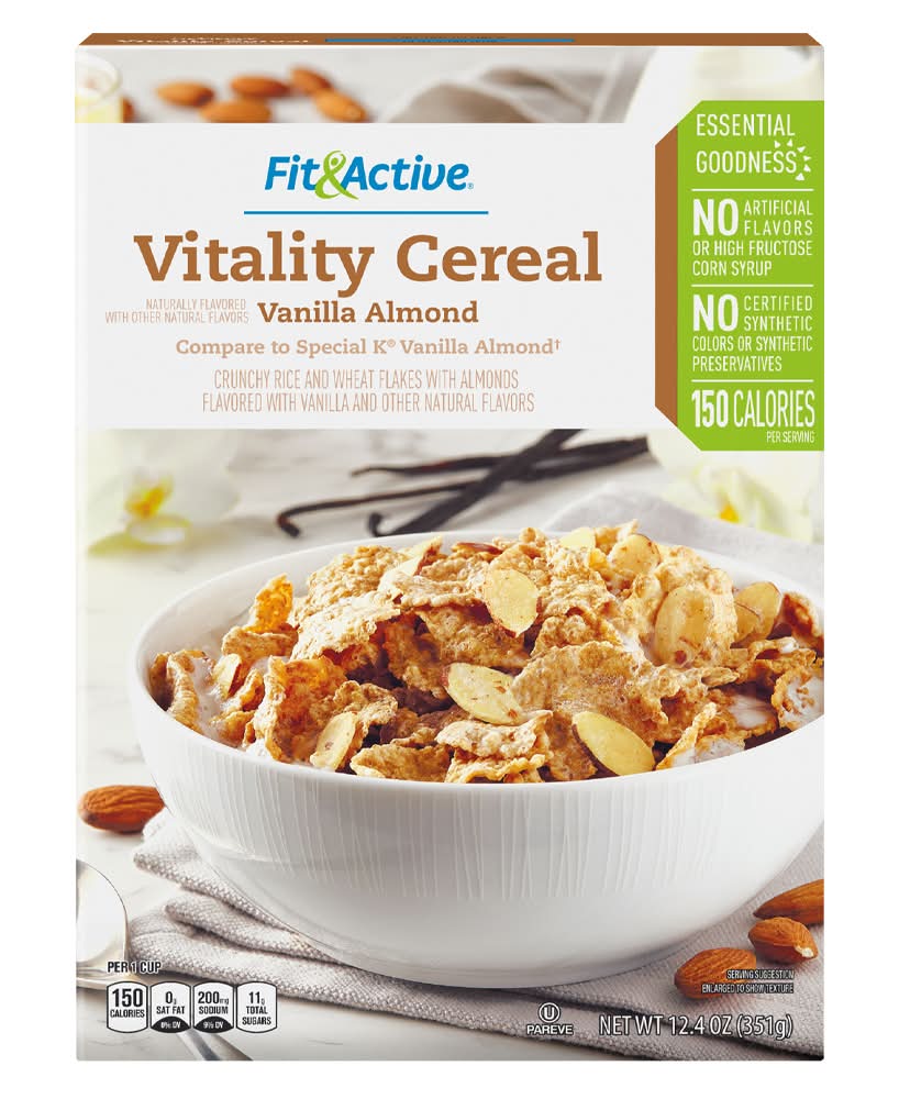 Fit & Active Vitality Cereal, Vanilla Almond (12.4 oz)