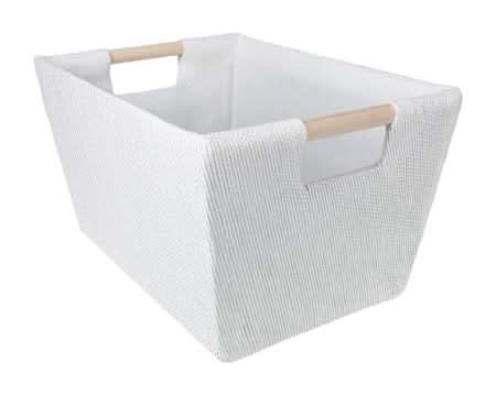 Woven Storage Bin White
