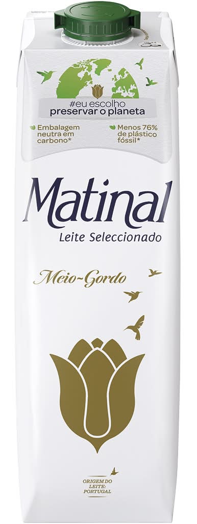 Matinal - Leite seleccionado meio gordo, de 1L