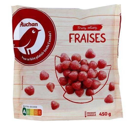 Fraises entières - auchan