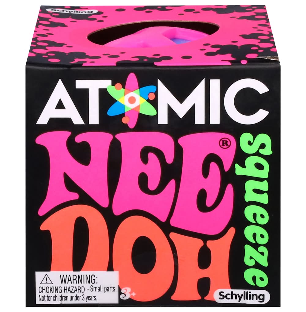 Schylling Atomic Needoh Squeeze Ball Toy For Age 3 Y+, Multicolor (3 ct)