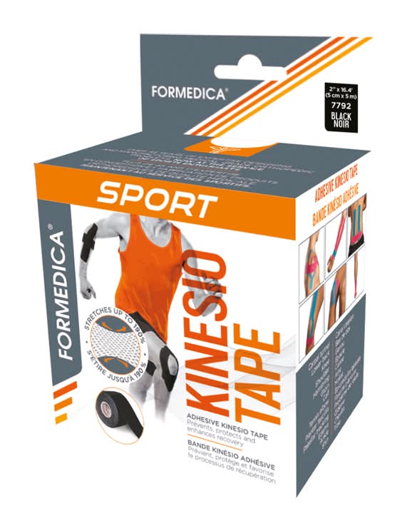 Formedica bande kinésio adhésive (5 m x 5 cm/noir)