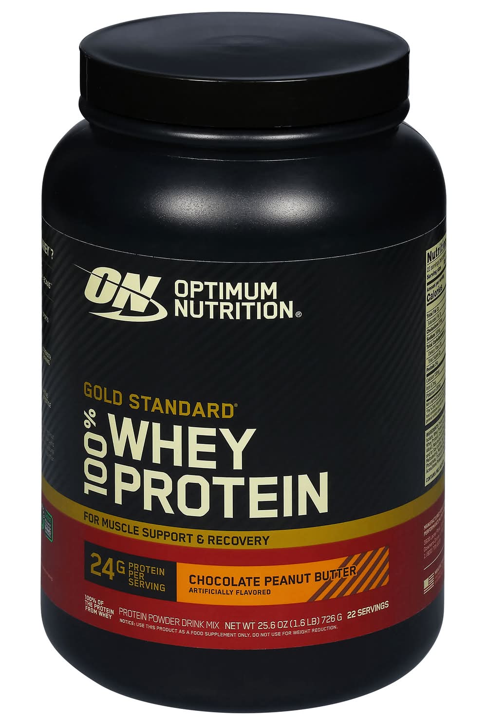 Optimum Nutrition Gold Standard 100% Whey Protein Powder, Chocolate-Peanut Butter (25.6 oz)