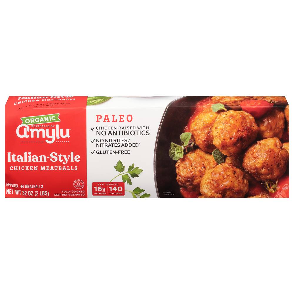 Amylu Organic Italian-Style Chicken Meatballs