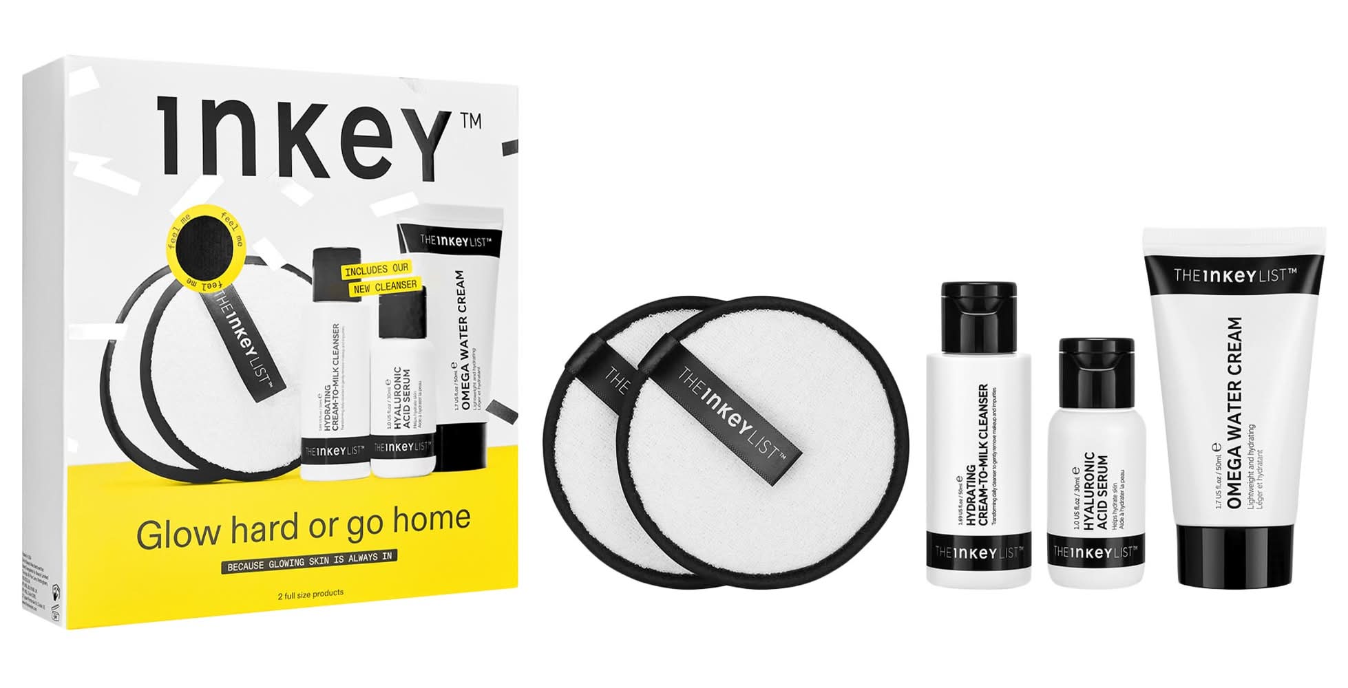 The Inkey List Glow Hard or Go Home Set