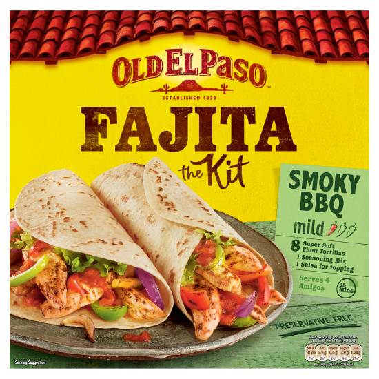 Old El Paso Smoky Bbq Fajita Kit (500g)