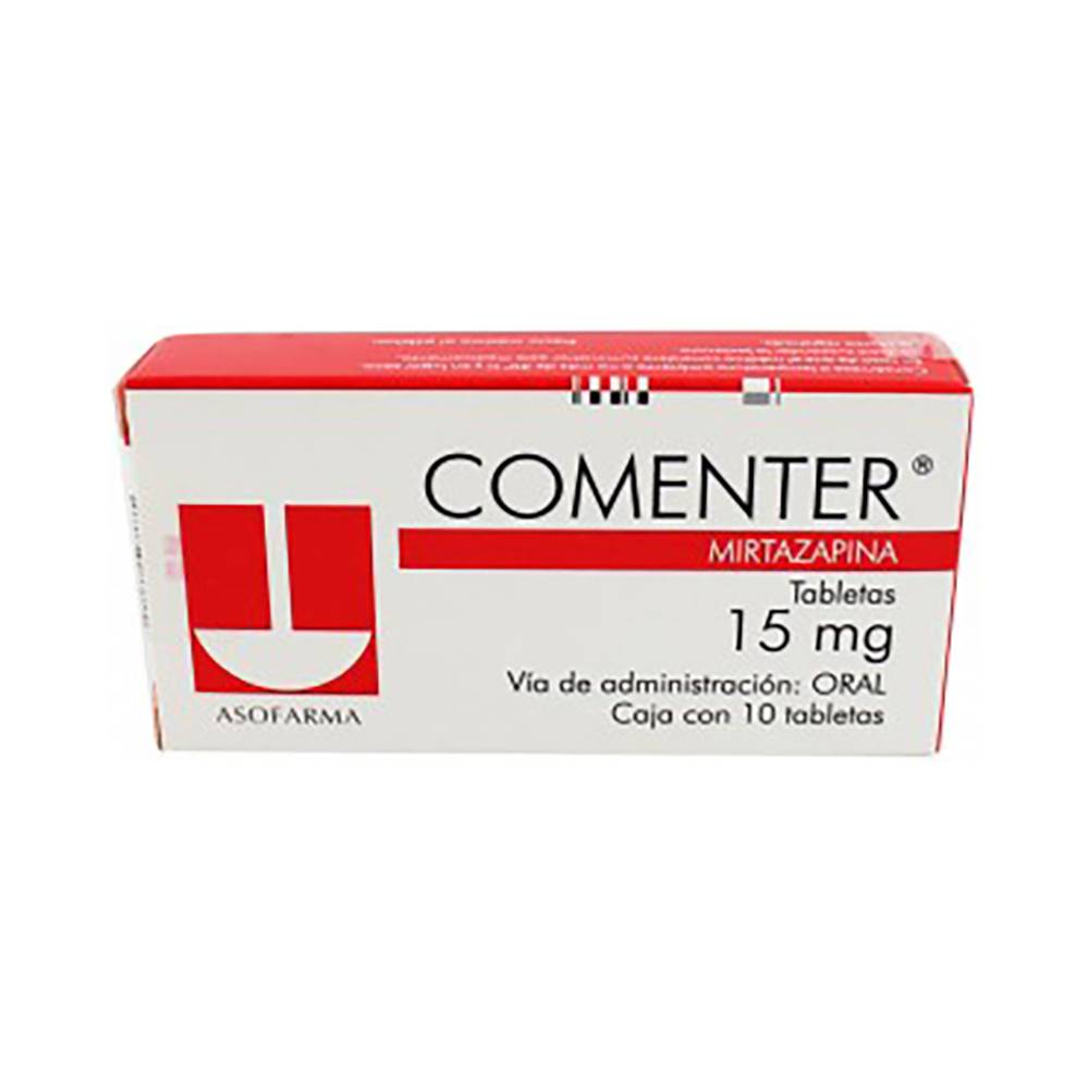 Asofarma comenter mirtazapina tabletas 15 mg (10 piezas)