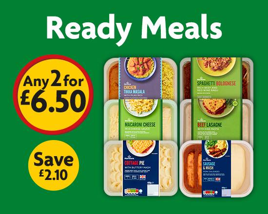 2 for £6.50 - Ready Meals