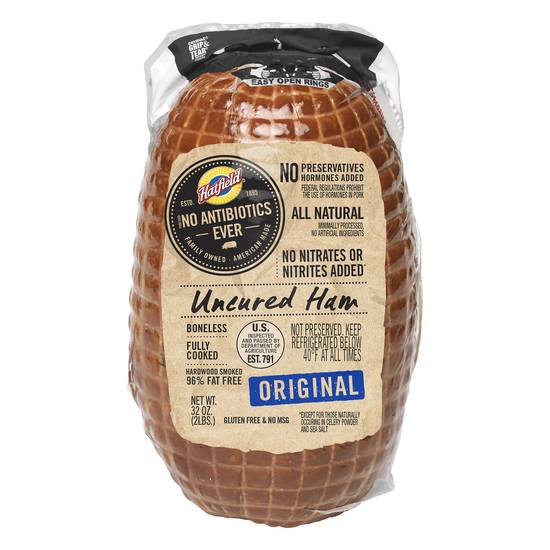 Hatfield Uncured Original Ham (2 lbs)
