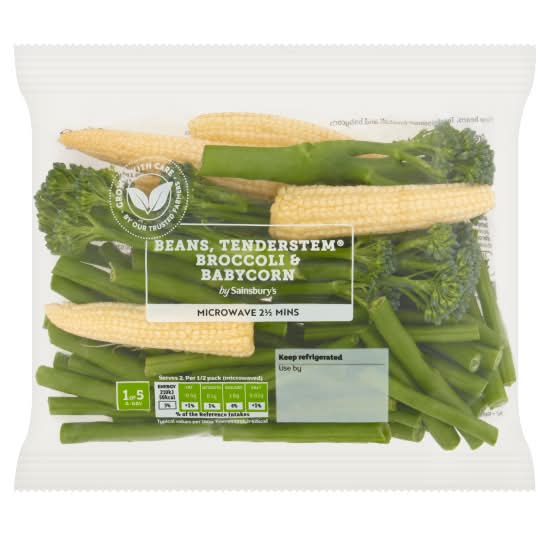 Sainsbury's Beans Tenderstem Broccoli & Babycorn (240g)