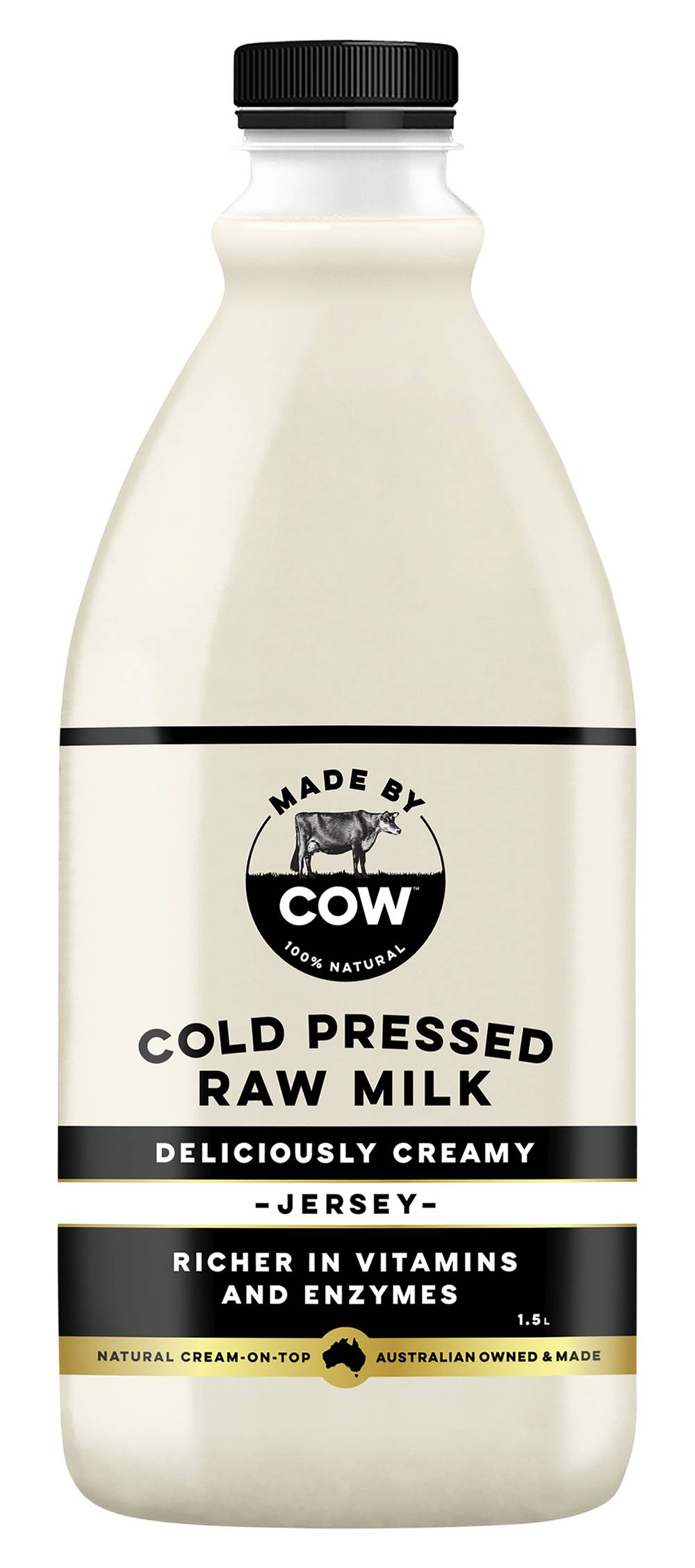 Made By Cow Cold Pressed Raw Jersey Milk (1.5L)