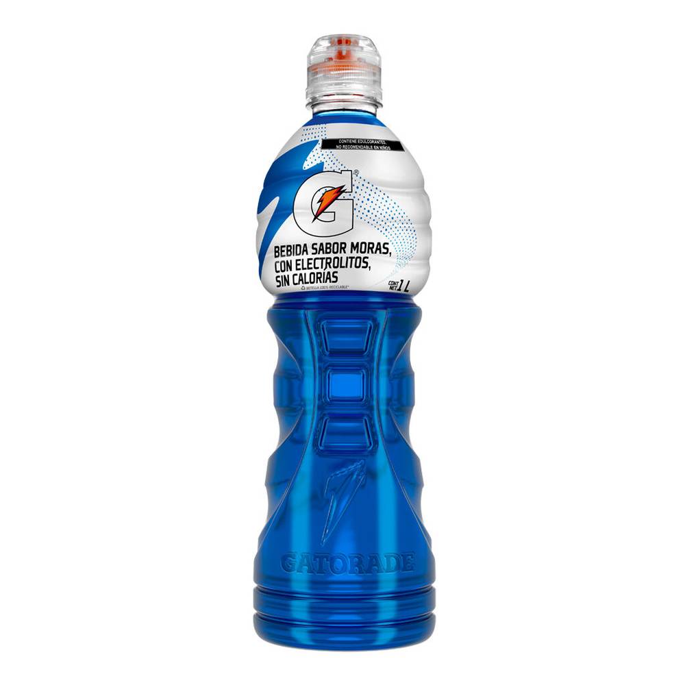 Gatorade bebida isotónica sabor moras sin azúcar (botella 1 l)