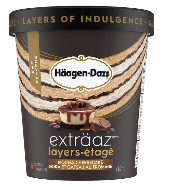 Haagen-Dazs Extraaz Layers Moka Chesecake 414ml