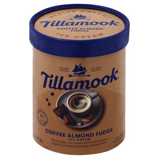 Tillamook Coffee Almond Fudge Ice Cream (1.8 quarts)