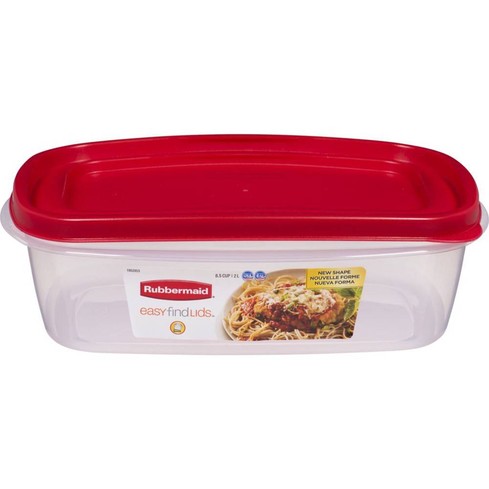 Rubbermaid Rectangle Container, 8.5 Cup (1 ea)