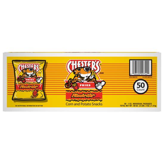 Chester's Fries Corn And Potato Snacks Flamin' Hot