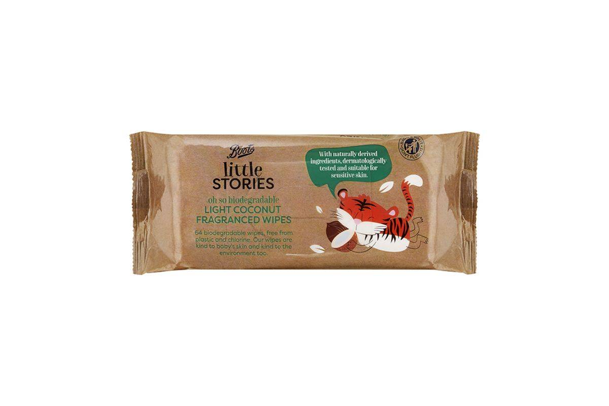 Boots Little Stories biodegradable wipes 64