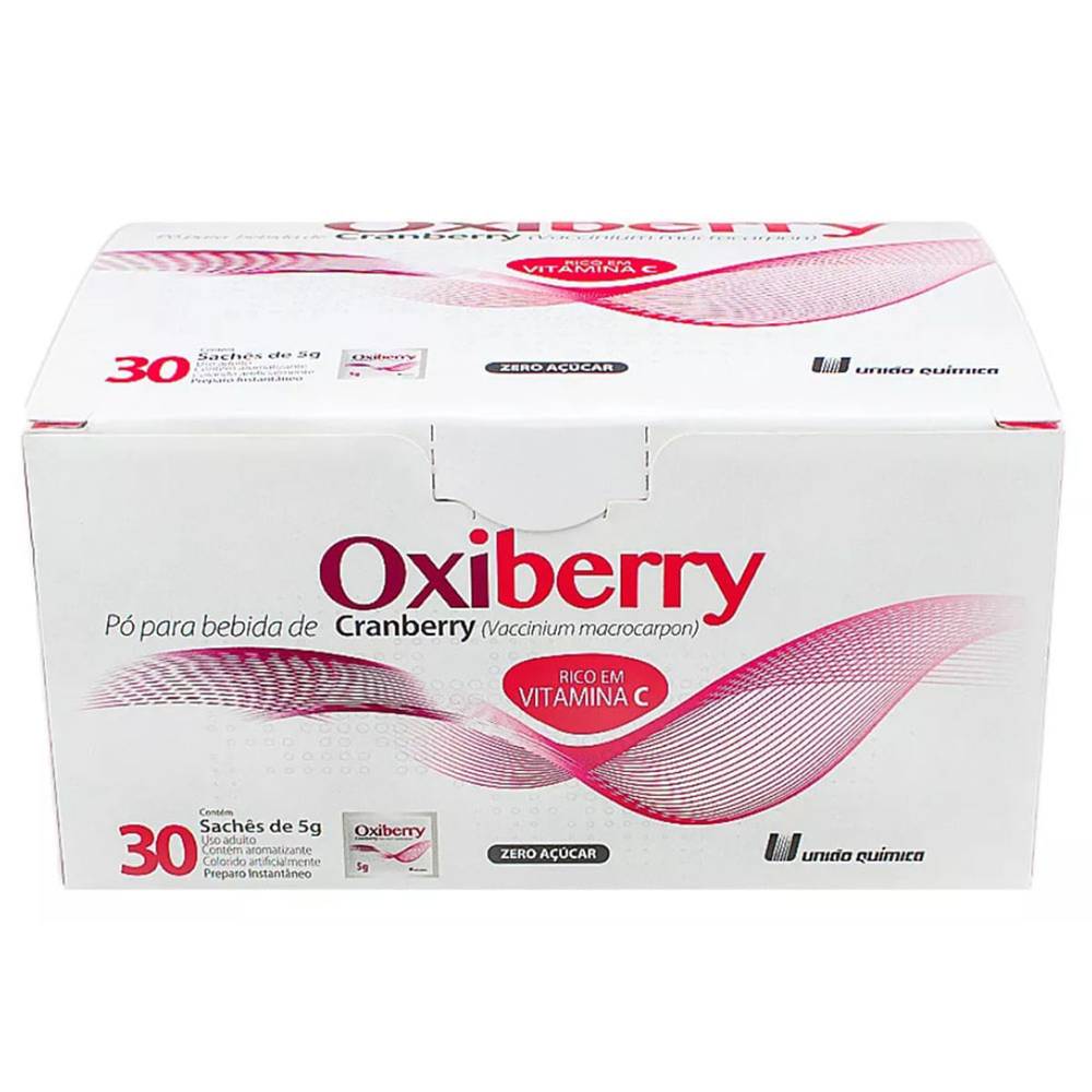 União química pó para bebida oxiberry (30 sachês)