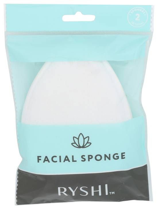 Ryshi Facial Sponge Exfolating - 2 ct