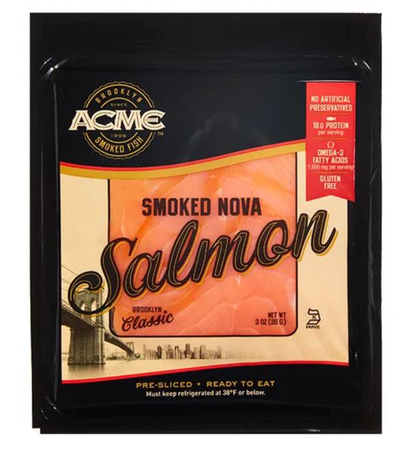 ACME - Nova Smoke Salmon Skin Off - 3 Oz (12 Units per Case)