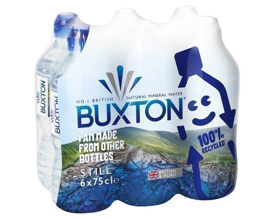 Buxton Still Natural Mineral Water Sports Cap 6x750ml