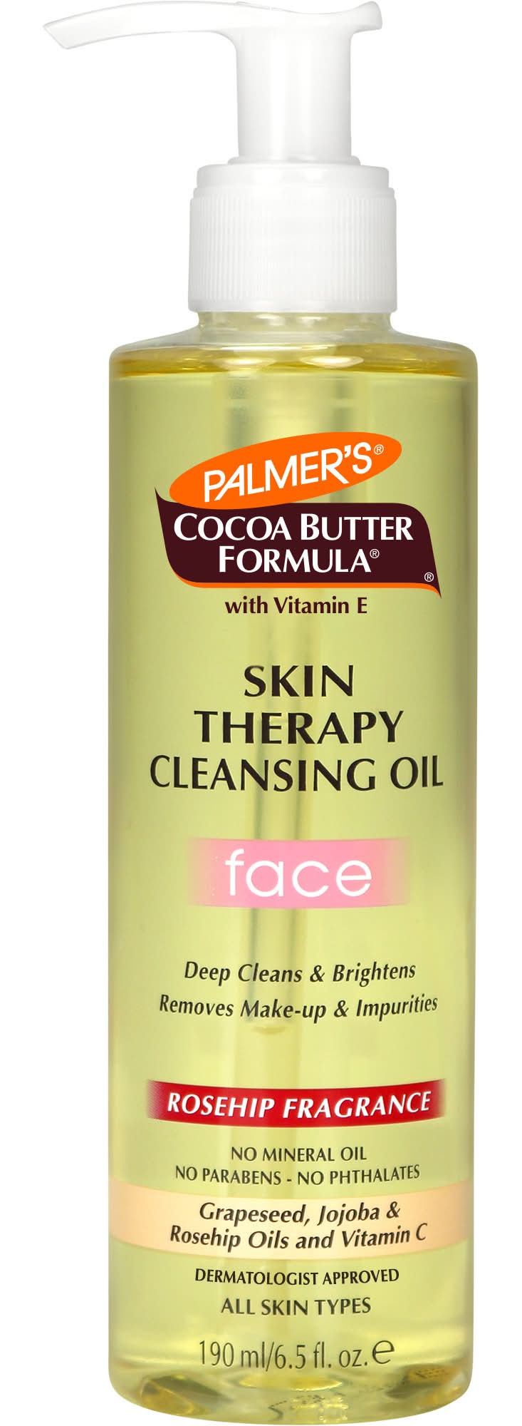 Palmer's Face Rosehip Fragrance Skin Therapy Cleansing Oil (6.5 fl oz)