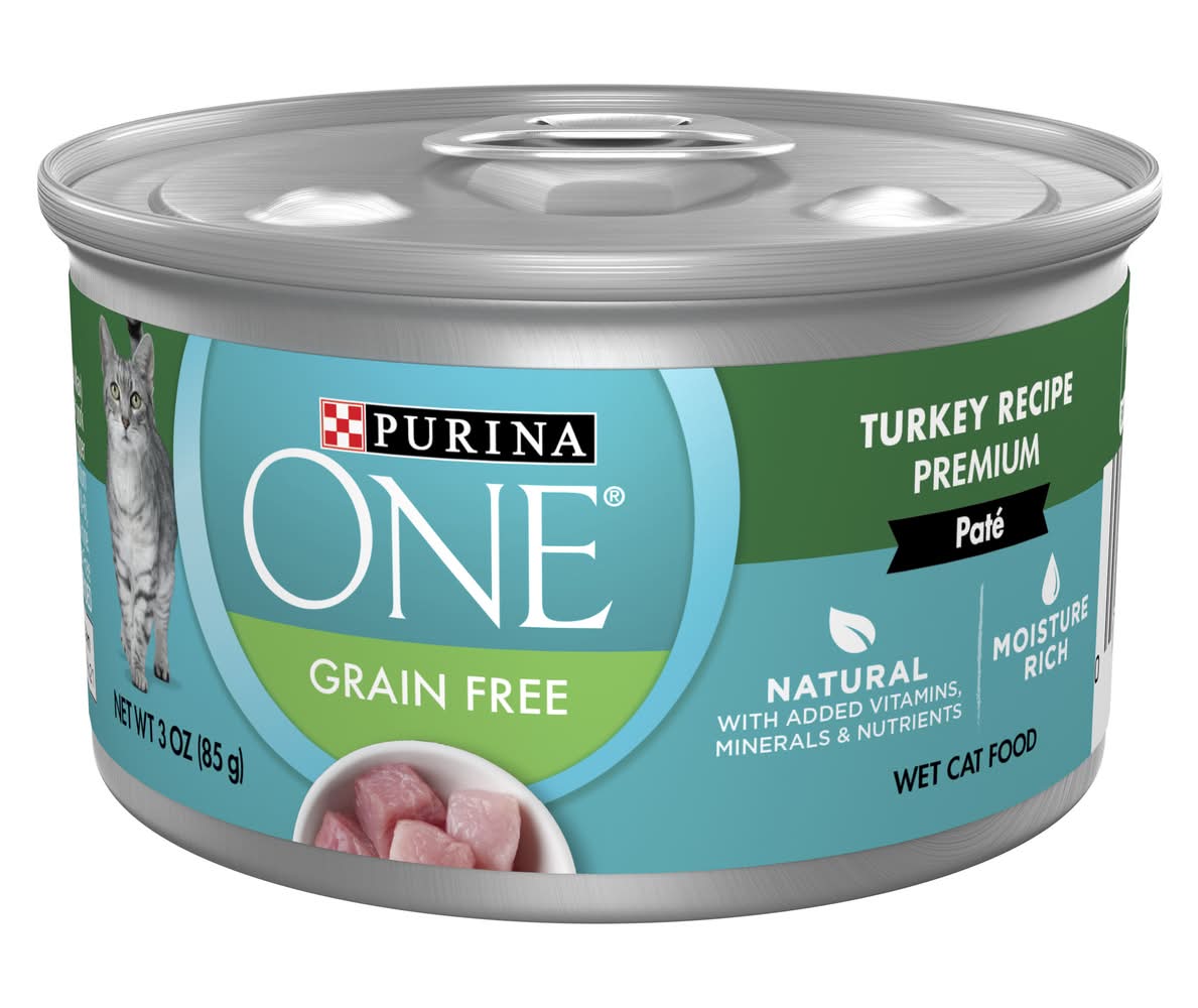 Purina One Pate Premium Turkey Recipe Wet Cat Food (3 oz)