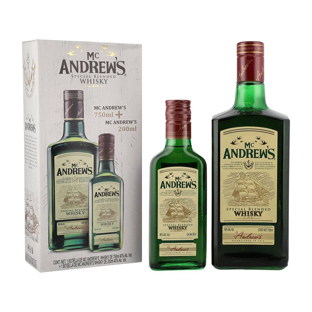 Mc andrew's whisky special blended (2 pack, 750 ml + 200 ml)