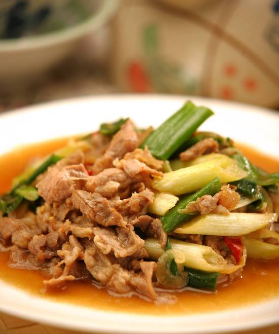 蔥爆羊肉 Stir-fried Lamb with Scallion