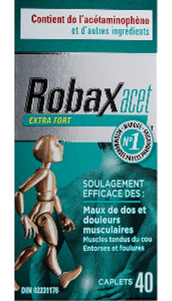 Robaxacet Extra Strength Muscle Relaxant Caplets (40 ct)