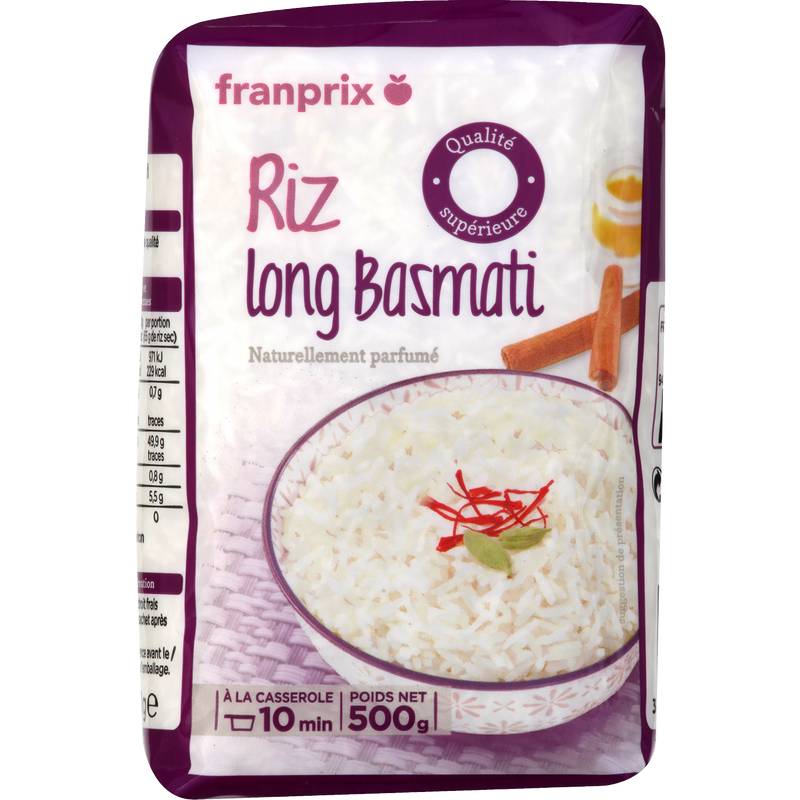 Franprix - Riz long basmati (500g)