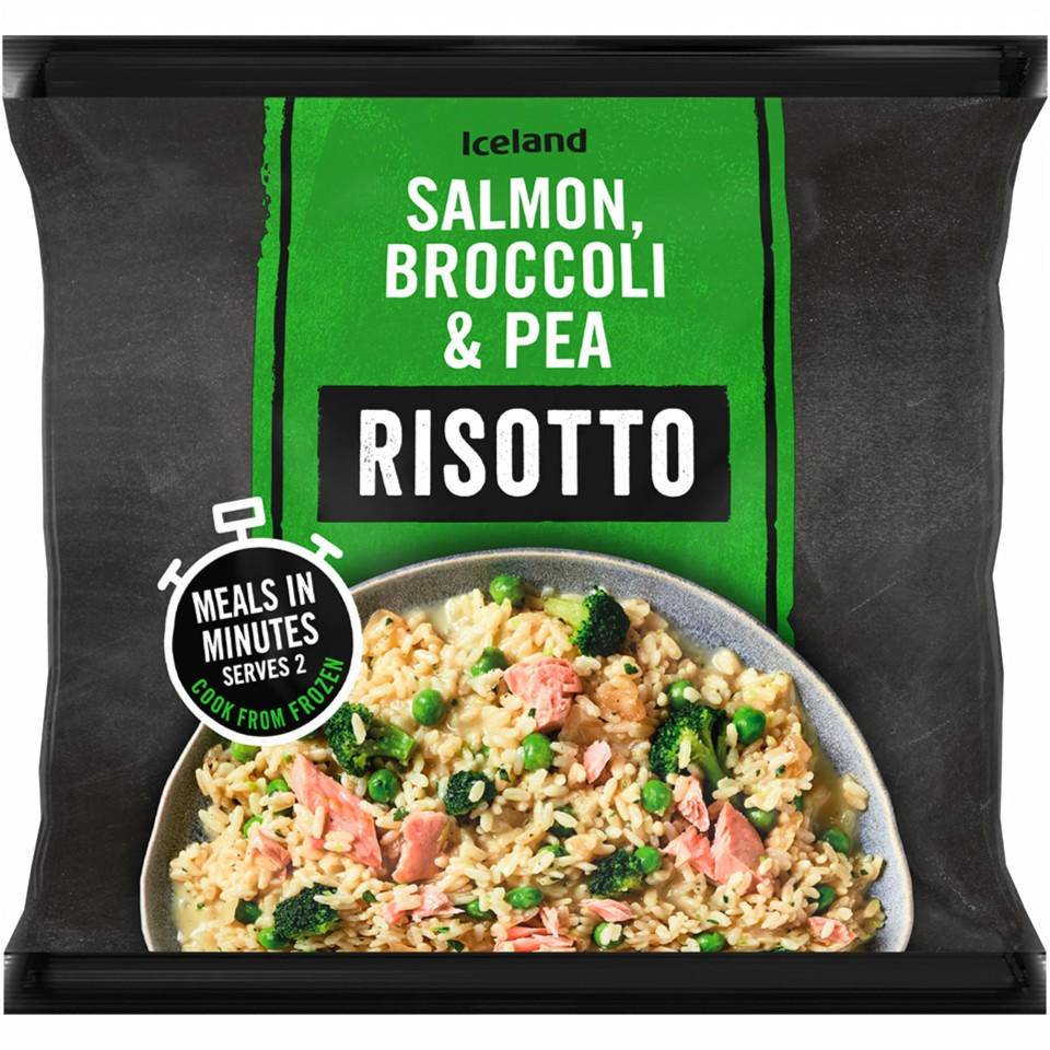 Iceland Salmon Broccoli & Pea Risotto