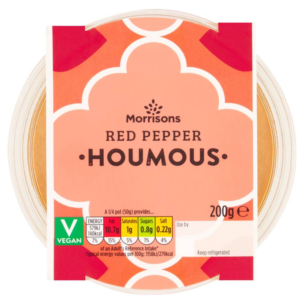 Morrisons Red Pepper Houmous 200G