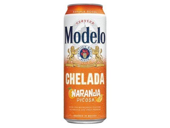 Modelo Cerveza Chelada Naranja Beer (24 fl oz) (orange-chile peppers)