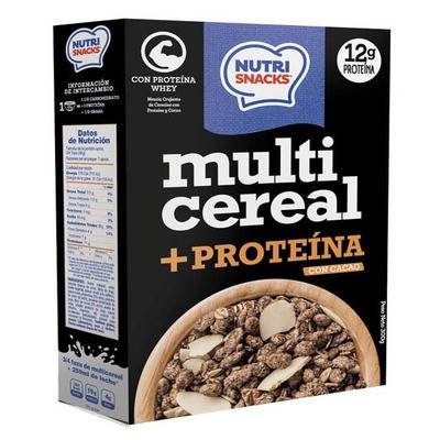 Nutrisnacks multi cereal + proteína con cacao (300 g)
