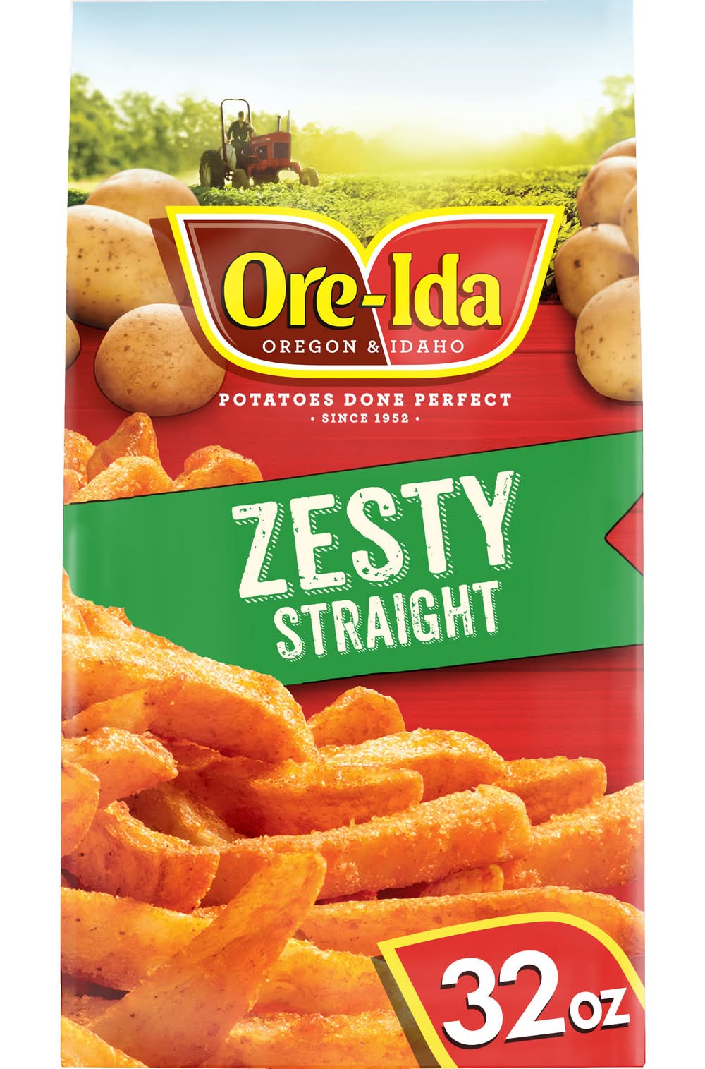 Ore-Ida Zesty Straight Seasoned French Fried Potatoes (32 oz)