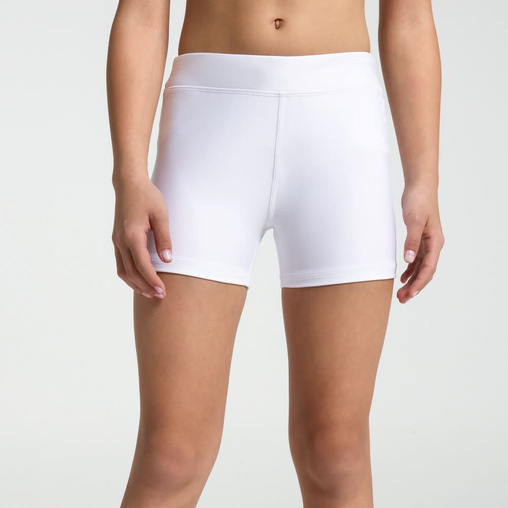 DSG Girls' 3” Compression Shortie (Pure White, S)