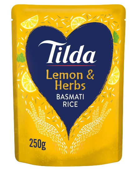 Tilda Lemon & Herbs, Microwave Basmati Rice (250g)