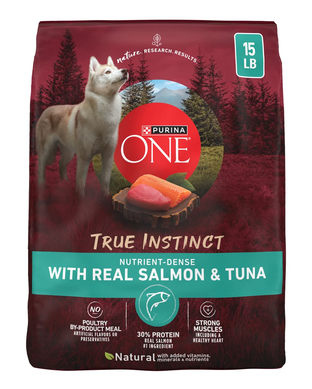 Purina True Instinct Dry Dog Food, Salmon & Tuna (15 lbs)
