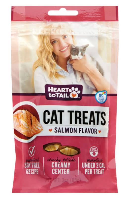 Heart to Tail Cat Treats, Salmon (3 oz)
