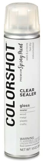 COLORSHOT Premium Gloss Spray Paint, Clear Sealer (10 oz)