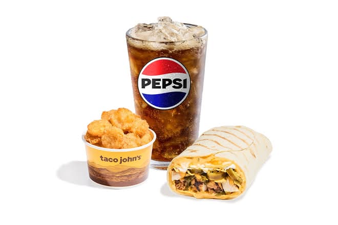 Spicy Chicken Stuffed Grilled Taco Combo