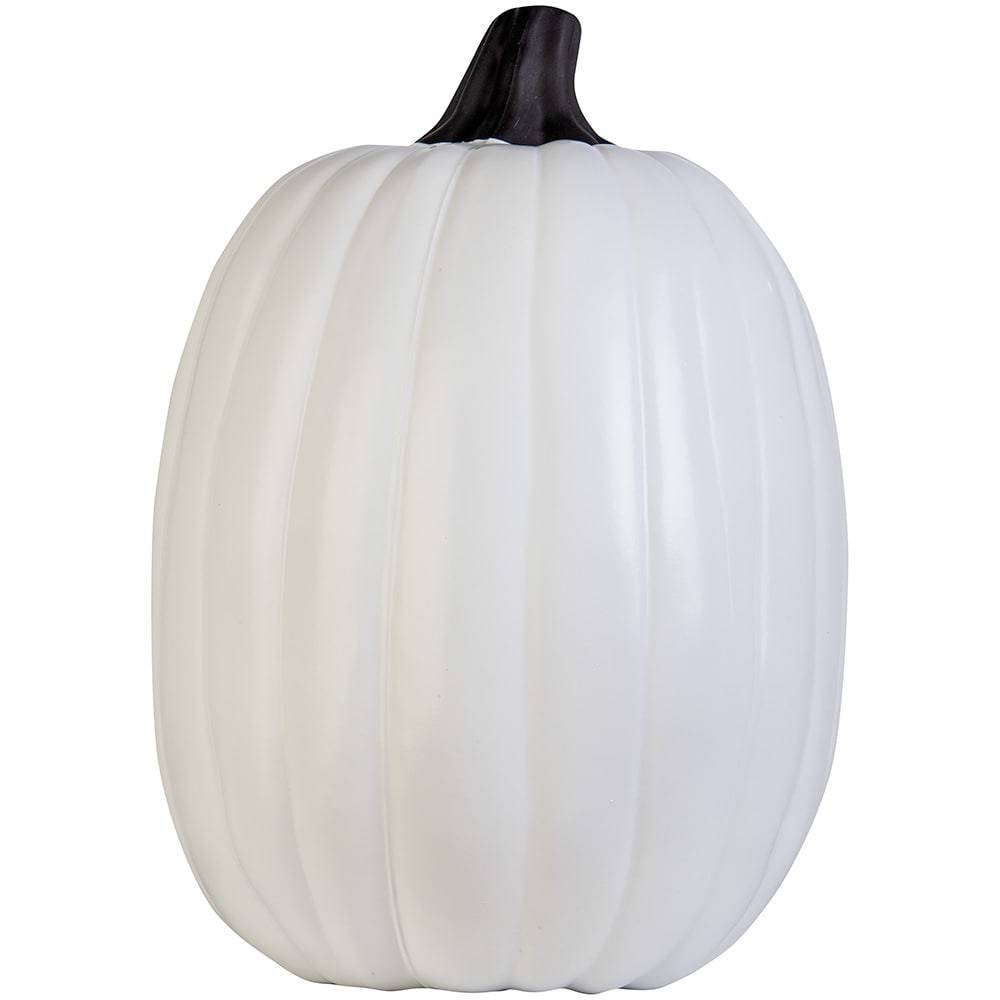 Holiday Living 13-in Carvable White Pumpkin Decor | 551600