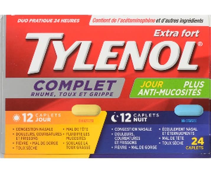 Tylenol Extra Strength Complete Mucus Relief 500mg Caplets (24 ct)