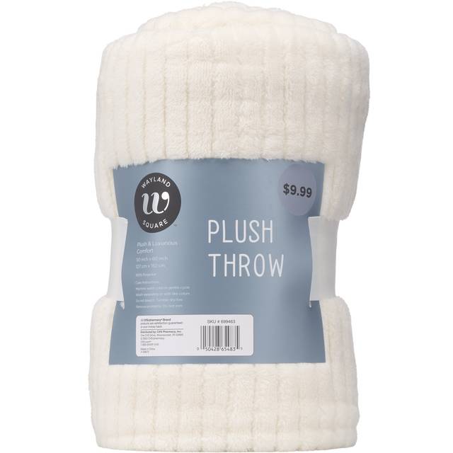 Kata Plush Textured Throw Solid