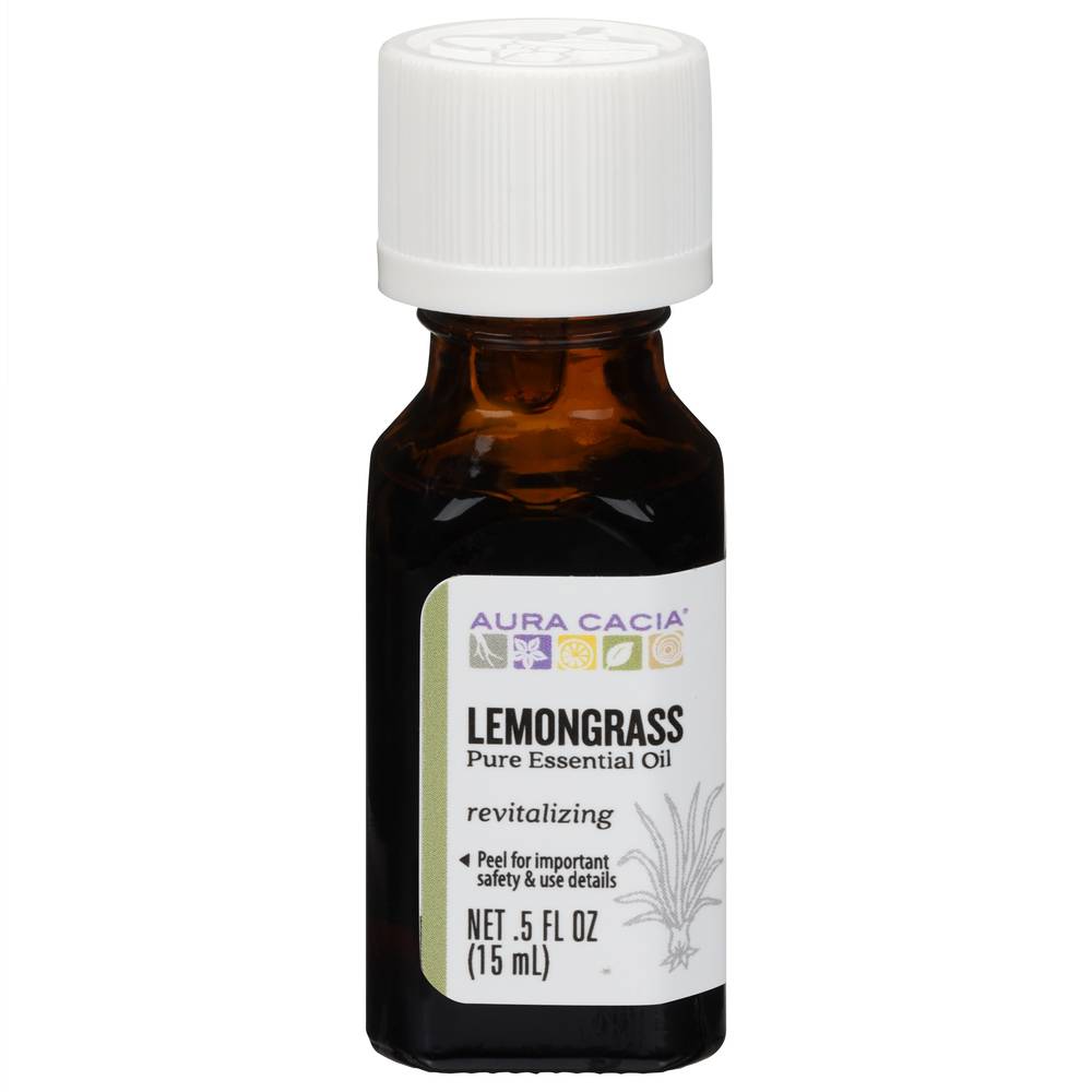 Aura Cacia Lemongrass Inspiring Essential Oil (0.5 oz)