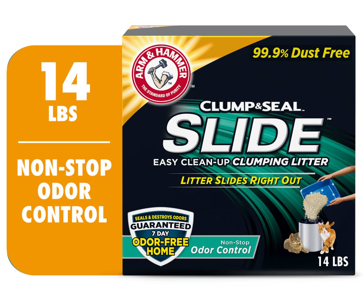 Arm & Hammer Clump & Seal Slide Clumping Cat Litter (14 lbs)