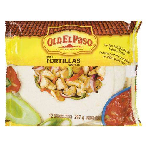 Old el paso tortillas souples moyennes (12 unités, 297 g) - soft tortillas, medium (297 g)