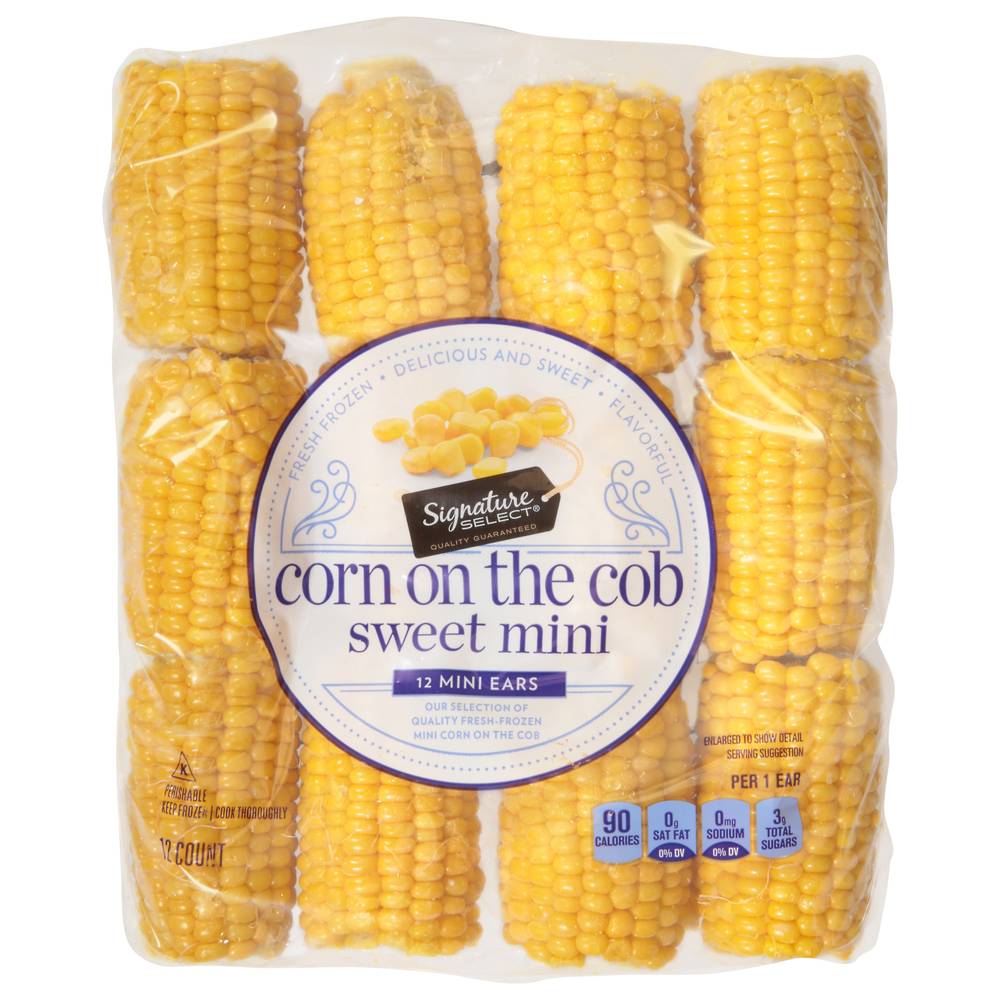 Signature Kitchens Sweet Mini Corn on the Cob (32 oz, 12 ct)